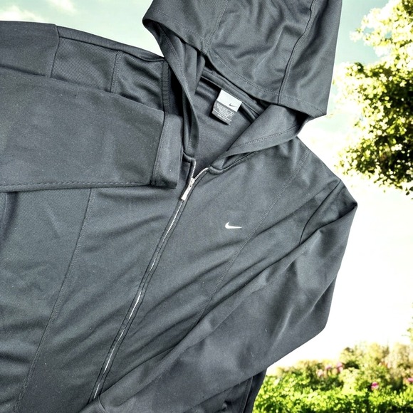 Nike Other - Nike Hoodie Kids Large Black Full Zip Dri-Fit Athletic Workout Active Gym Wear